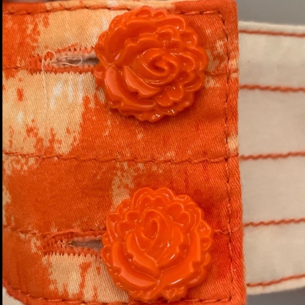Anthropologie Moulinette Soeurs Orange Blossom Dress Floral Print Cotton Size 6 - Picture 10 of 15